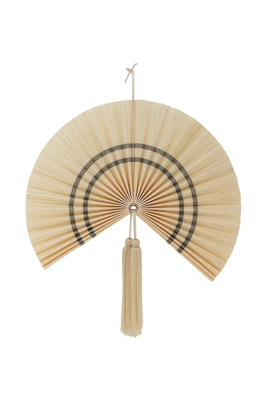 Nástenná dekorácia Bloomingville Jaime 70 x 75 cm žltá farba