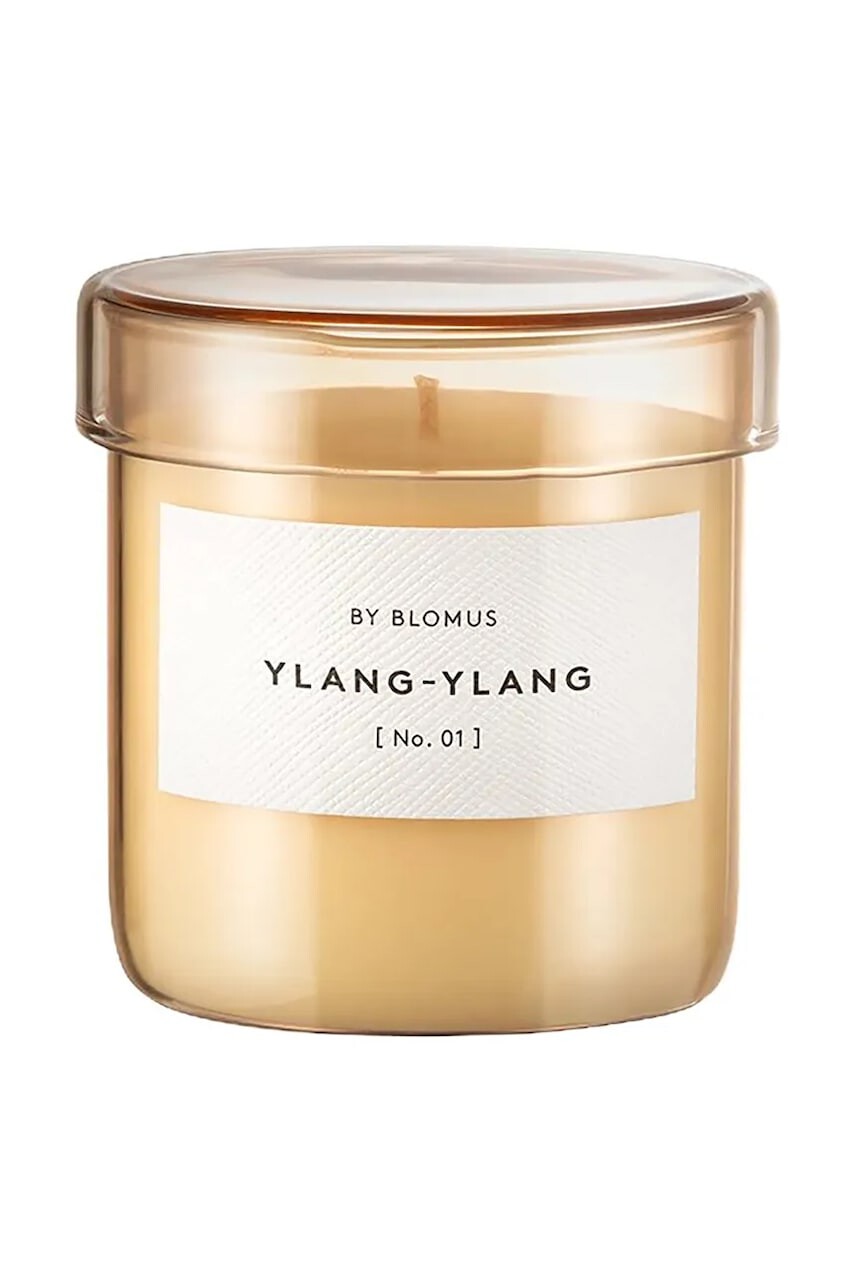 Vonná sójová sviečka Blomus Valoa S/7 x 7 cm žltá farba