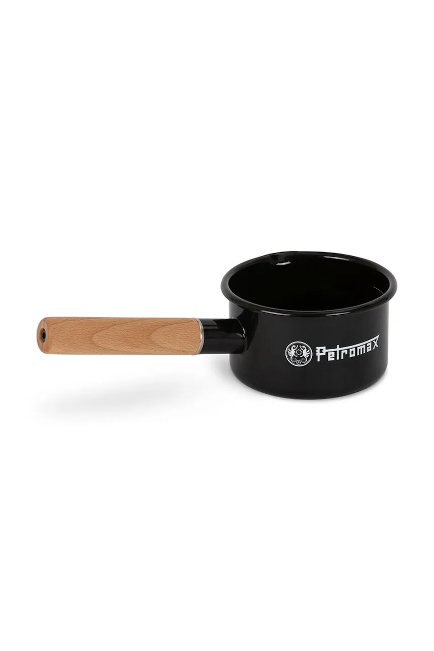 Kempingový hrniec Petromax Enamel Saucepan 0,5 L čierna farba