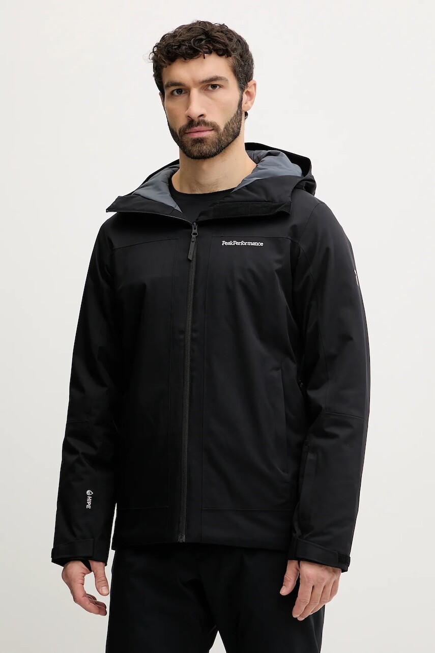 Lyžiarska bunda Peak Performance Rider čierna farba, G80485