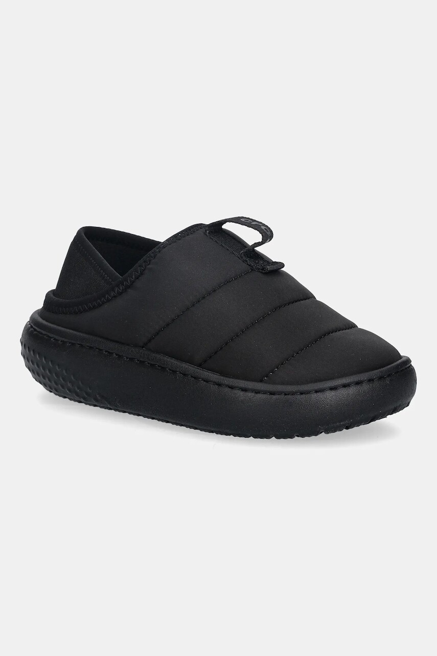 Detské papuče Crocs Classic Puff Moc K čierna farba, 210589