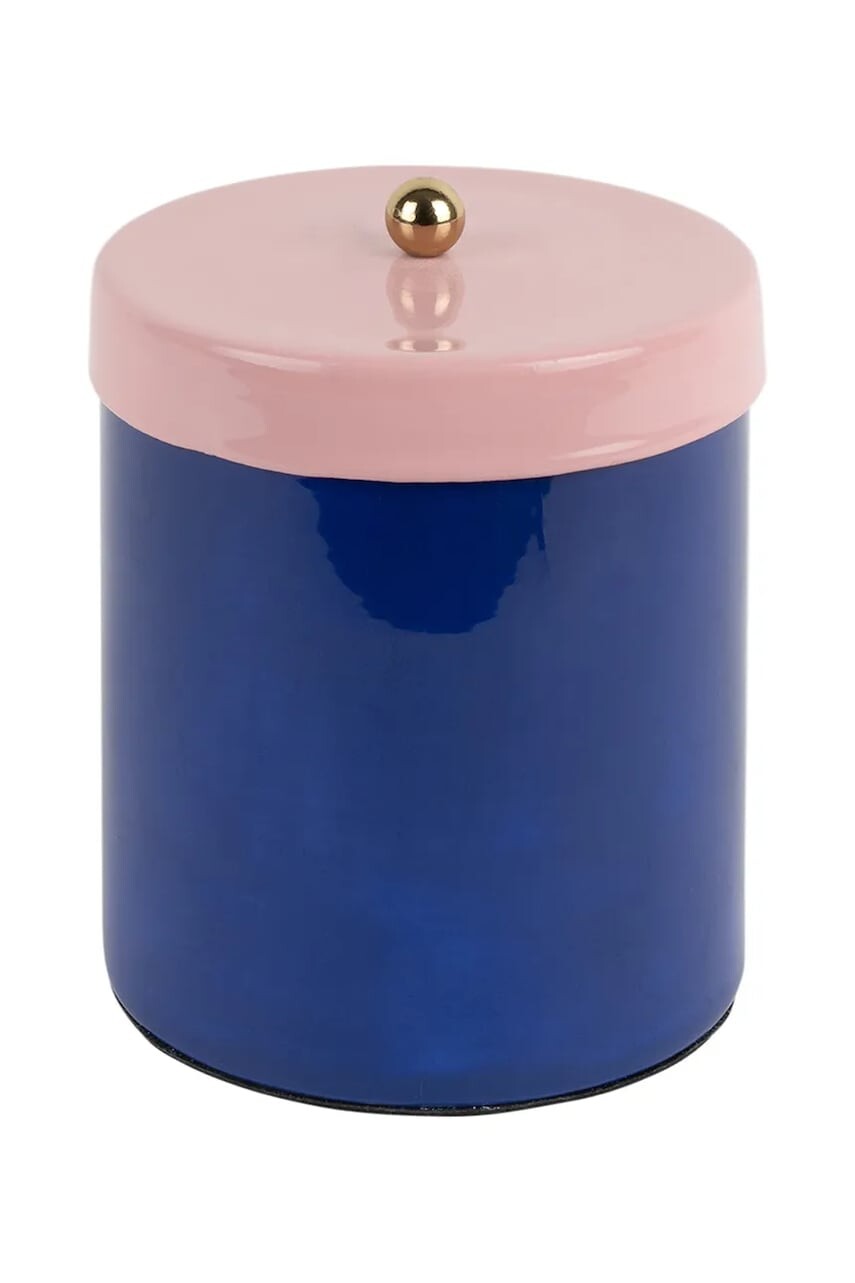 Nádoba s vekom Present Time Double Funky 10 x 12 cm tmavomodrá farba