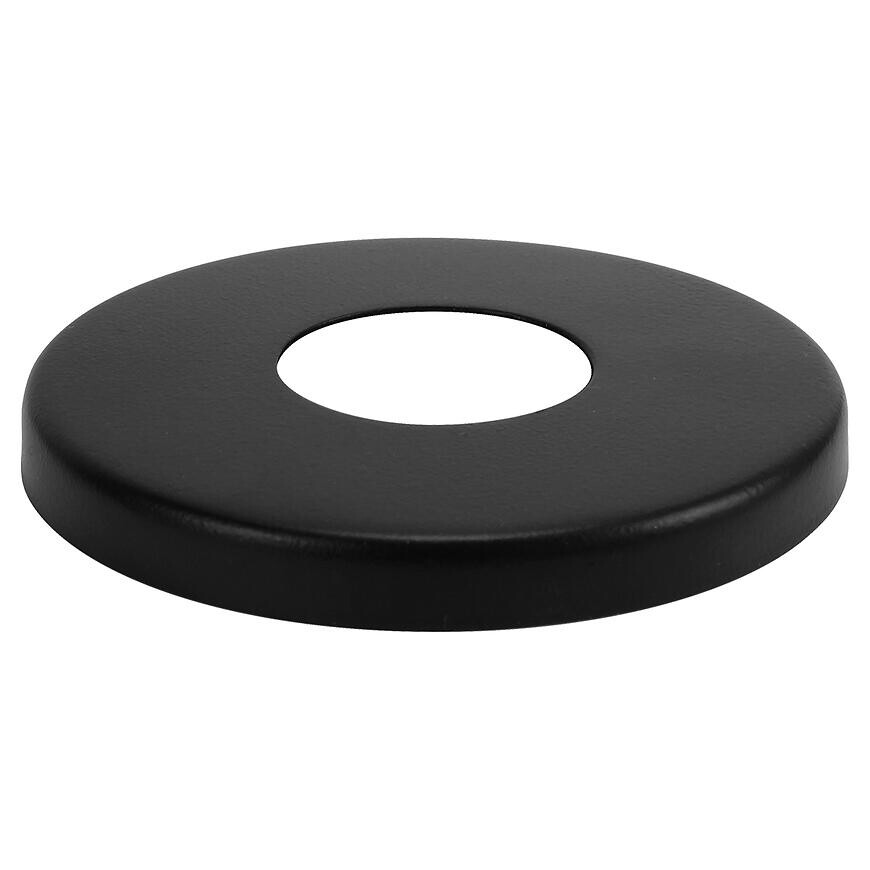 Rozeta 3/4˝ plochá čierna h-8, d-70