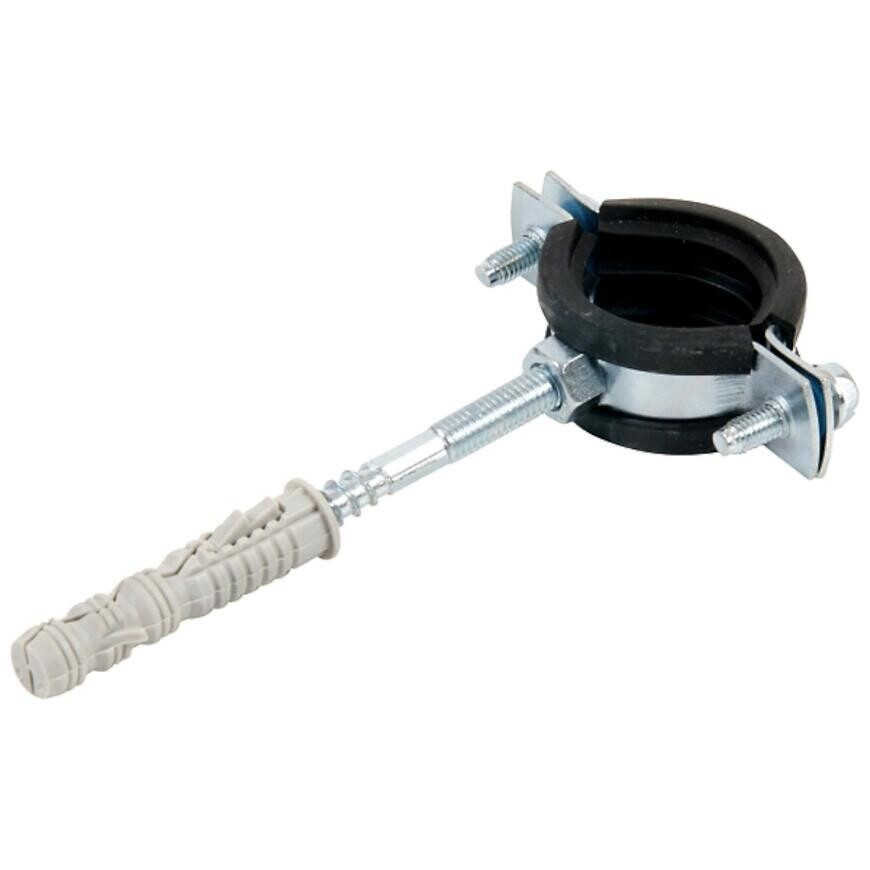 Kovová objímka na rúry s hmoždinkou a tesnením 3/8\