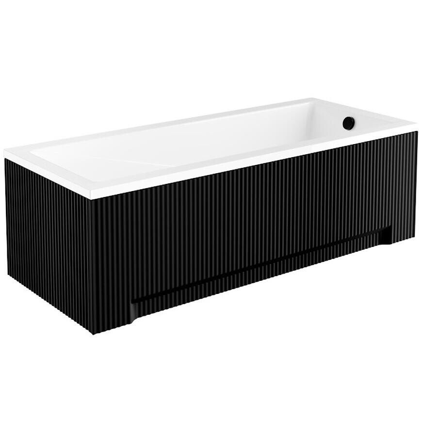 Obklad vane Uni Ryfle 180 čierny mat