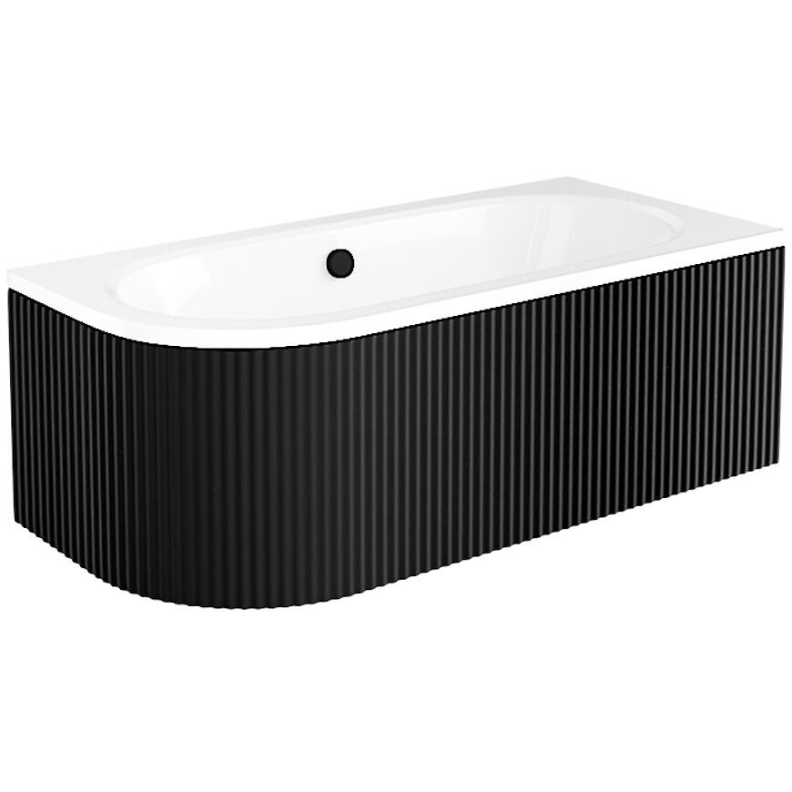 Obklad vane Avita Ryfle 160 L/P čierny mat