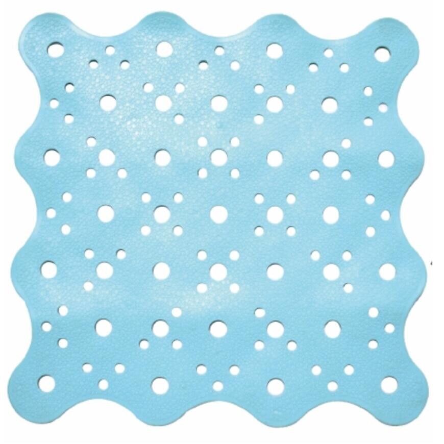 Protišmyková kúpeľňová podložka 51x51CM JE-5151TPE modrá