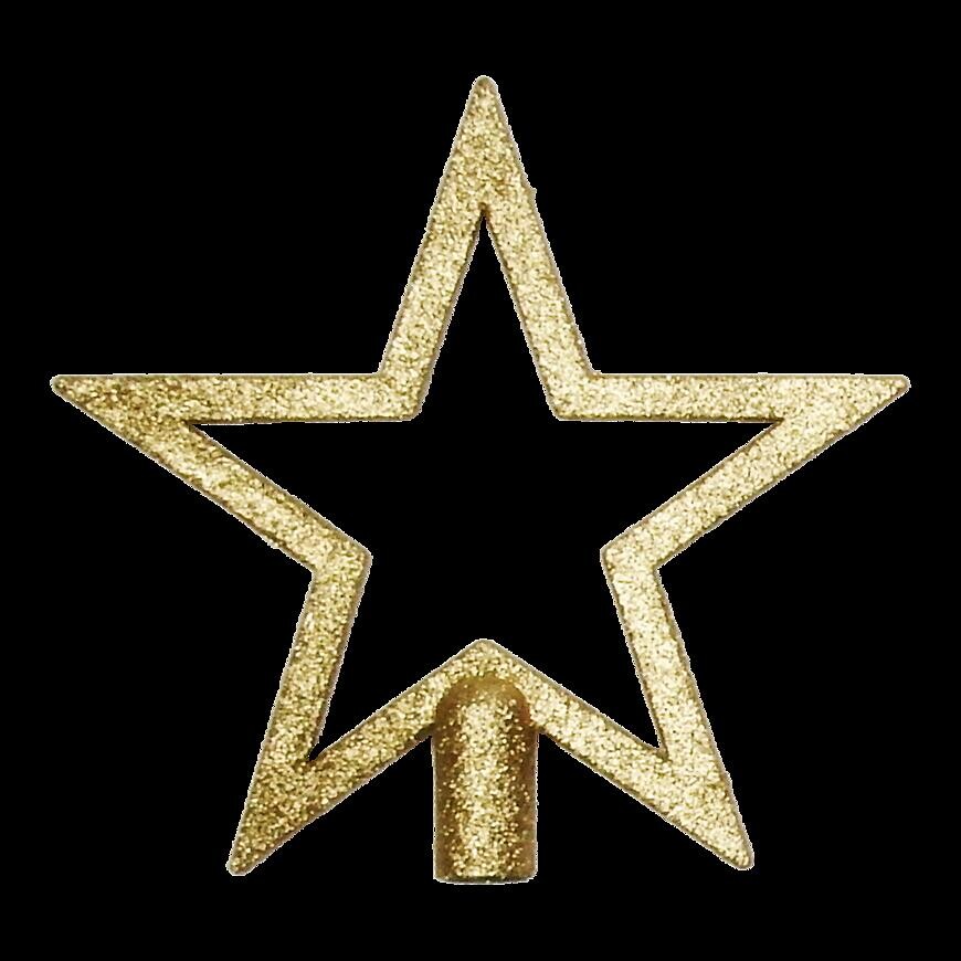 Špička na vianočný stromček hviezda 19,5 cm mix 41800