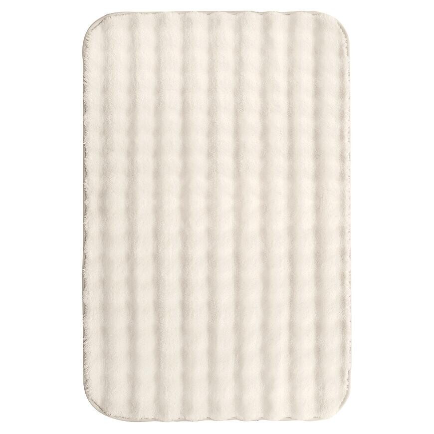 Kúpeľňový koberček 2-dielny 100x60 a 50x60 svetlobéžový Flow Bubbl