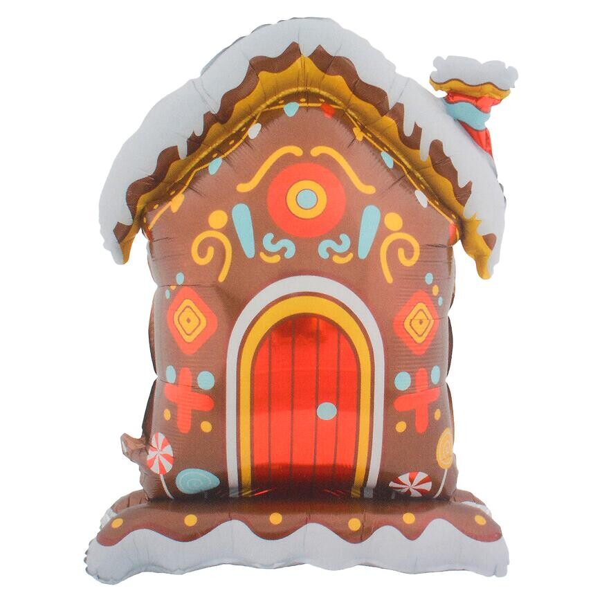 Balón perníkový domček 100x72 cm 48927