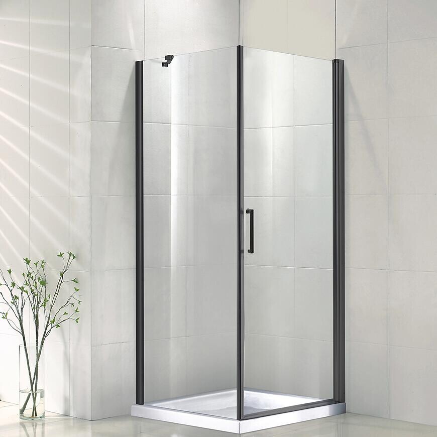 Sprchový kút Vela Black 80x80x190