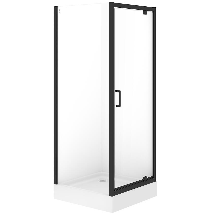 Sprchový kút štvorcový Brasco Pivot 80x80x190 black S168-011