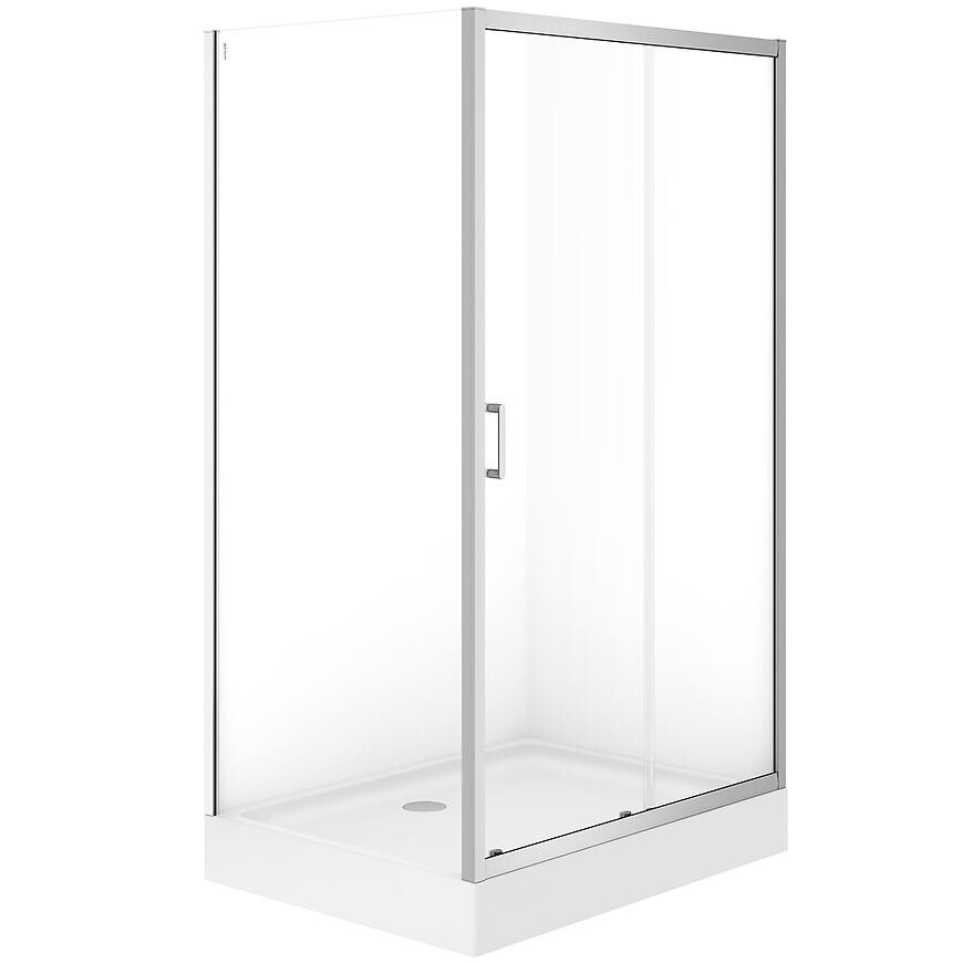 Sprchový kút obdĺžnikový Brasco Slide 120x90x190 chróm S168-014