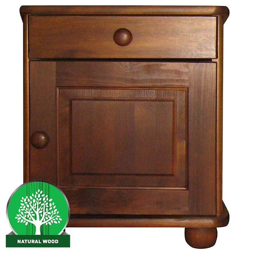 Nočný stolík hnedý Filunek