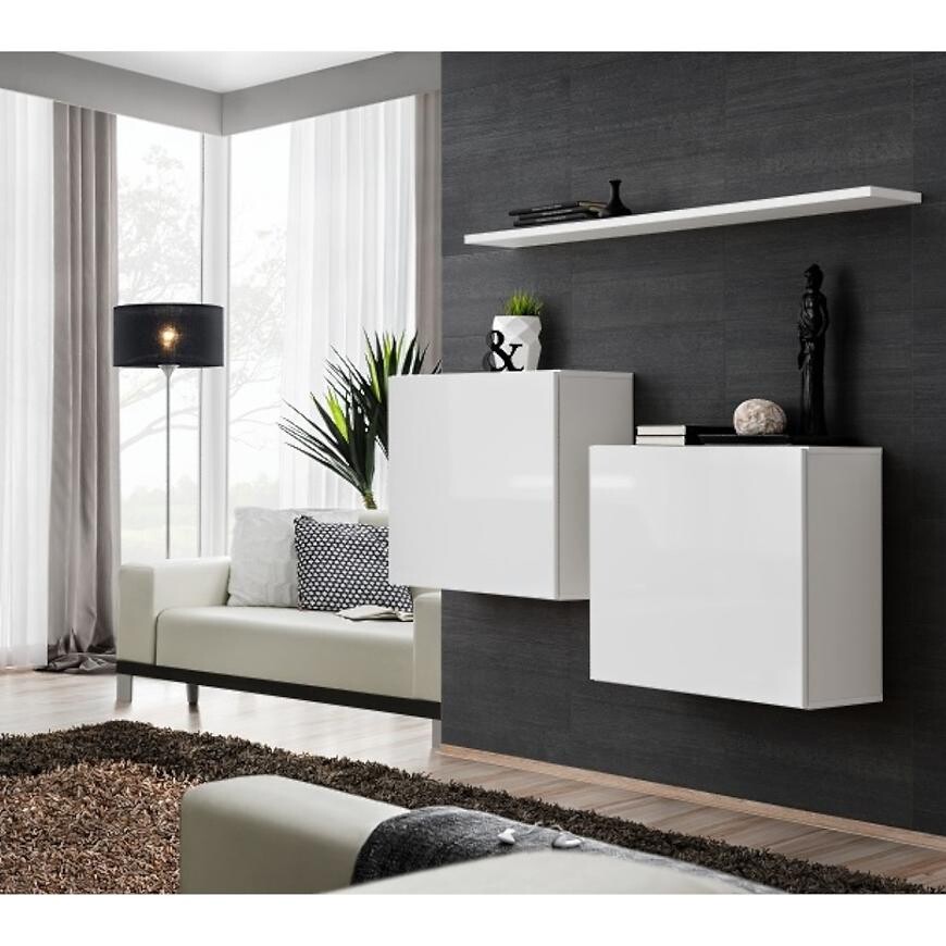 Skrinka + polička Switch Sb I Biely