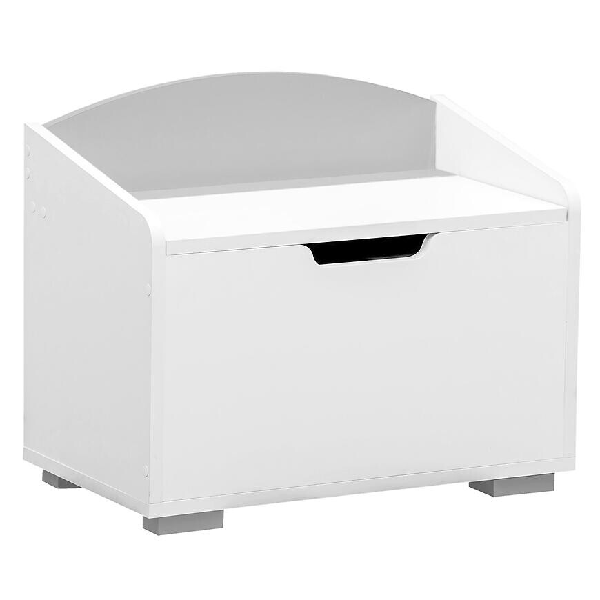 Truhlica na hračky Bb07  bielo-sivá