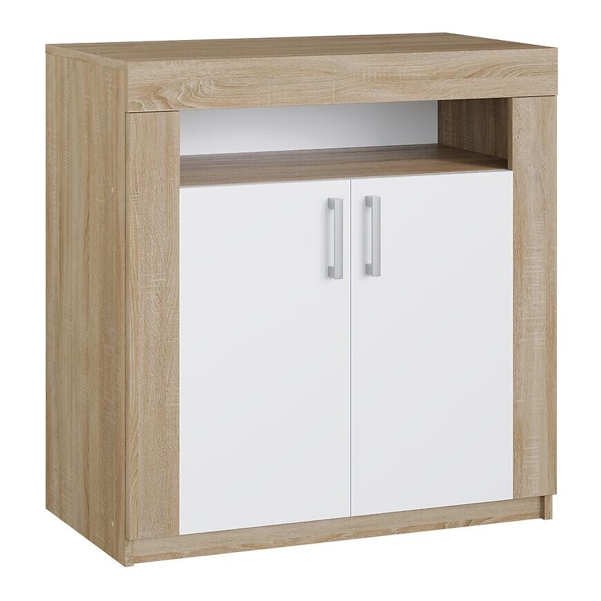 Komoda Livia  80 biela + Dub Sonoma