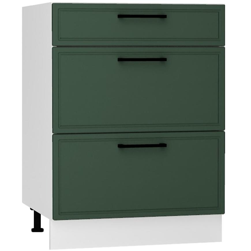 Kuchynská skrinka Emily D60S/3 zelená mat