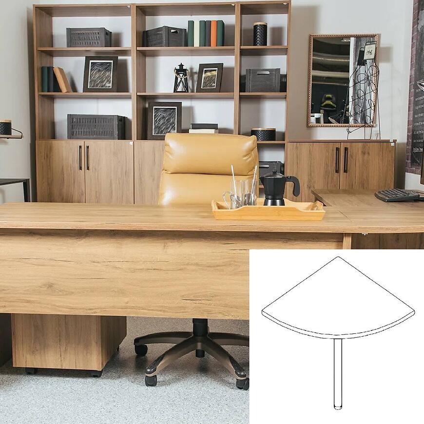 Písací stôl Idea rohový 70x70x75 Alabama