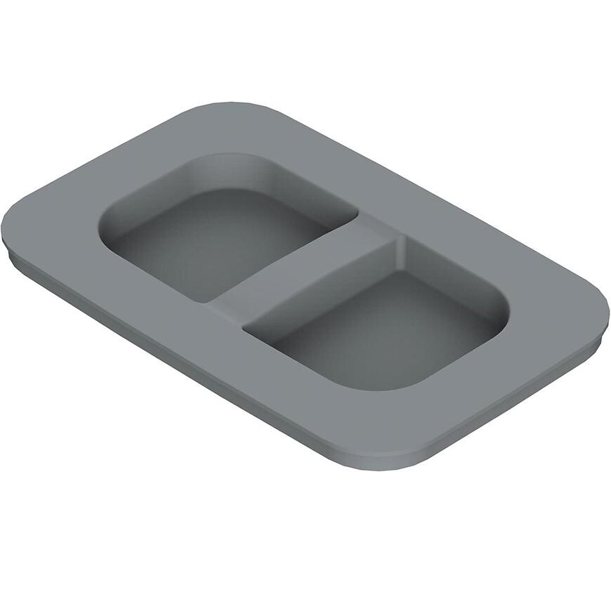 Veko na odpadkový kôš (MKT) 7L/9L plast  sivý TE22.6799