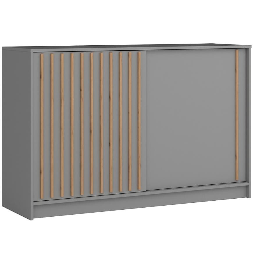 Komoda Royal sivá/lamela dub wotan