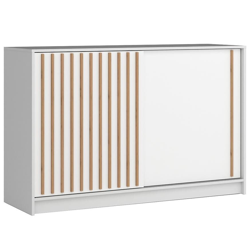 Komoda Royal biela/lamela dub wotan