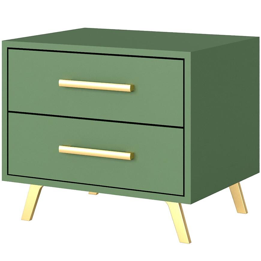 Nočný stolík Bali 2 fľaškovozelená