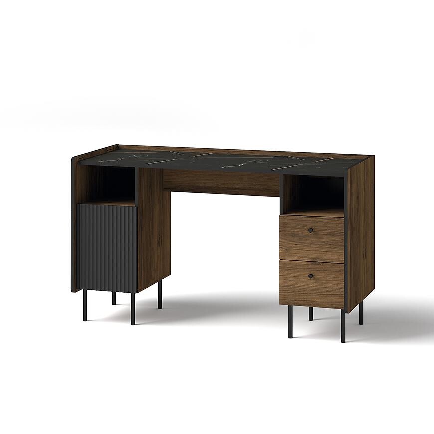 Stôl Prestigo P9 Warmský orech/San Seb/čierny mat