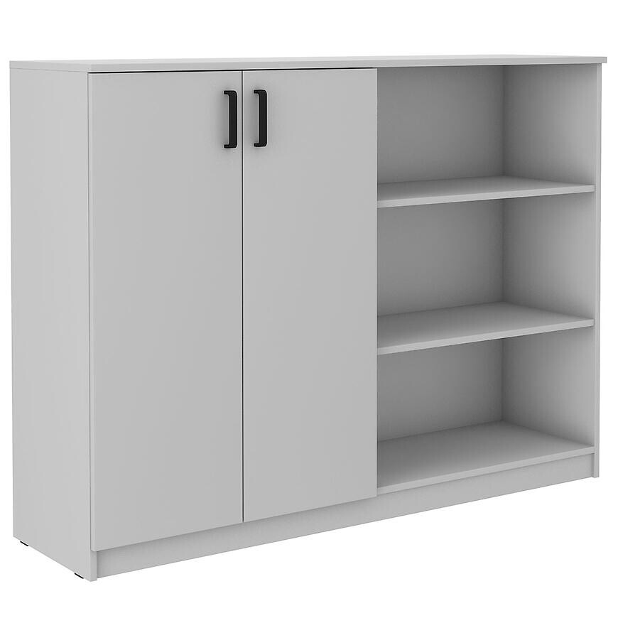 Komoda vysoká 2f Malta svetlošedá/svetlošedá (850)