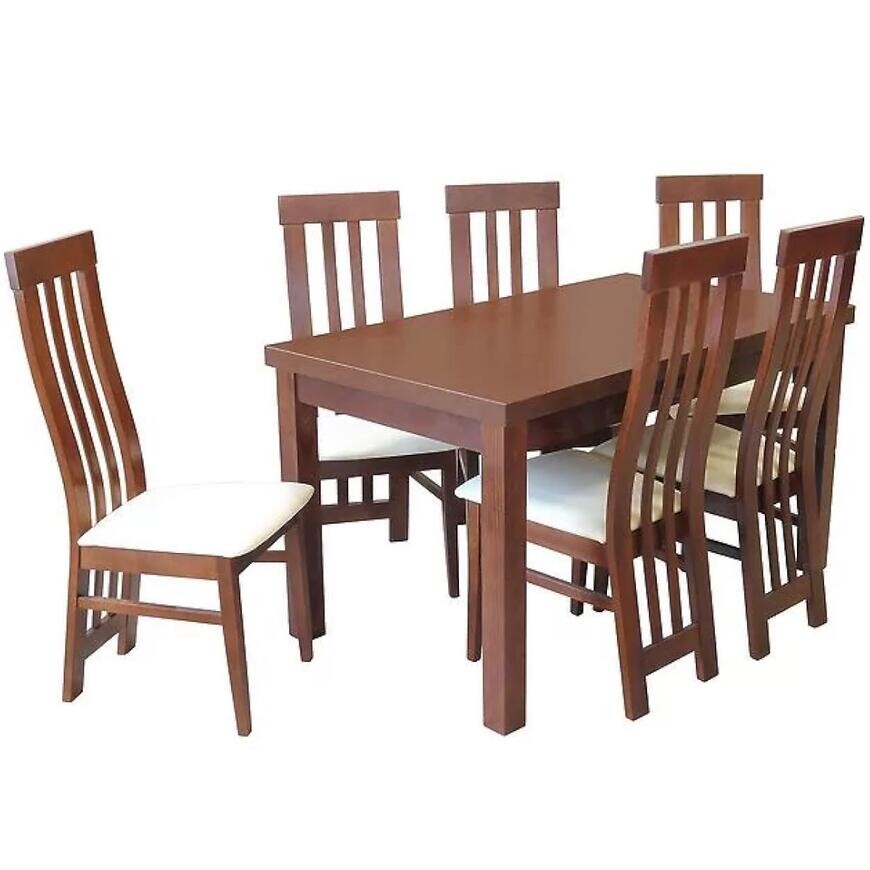 Jedálenská zostava Weronika 1+6 ST654 I gaštan KR810 BR2432 D1P EKO