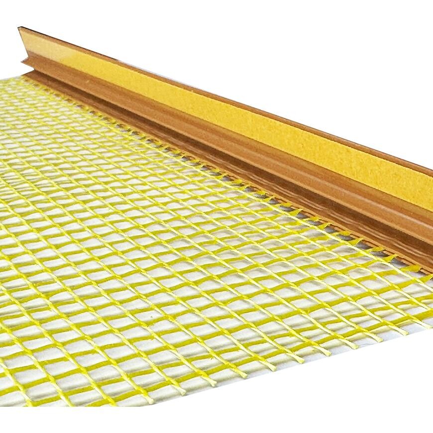 Lišta okenná 6 mm zlatý dub so sieťkou 2,5 m