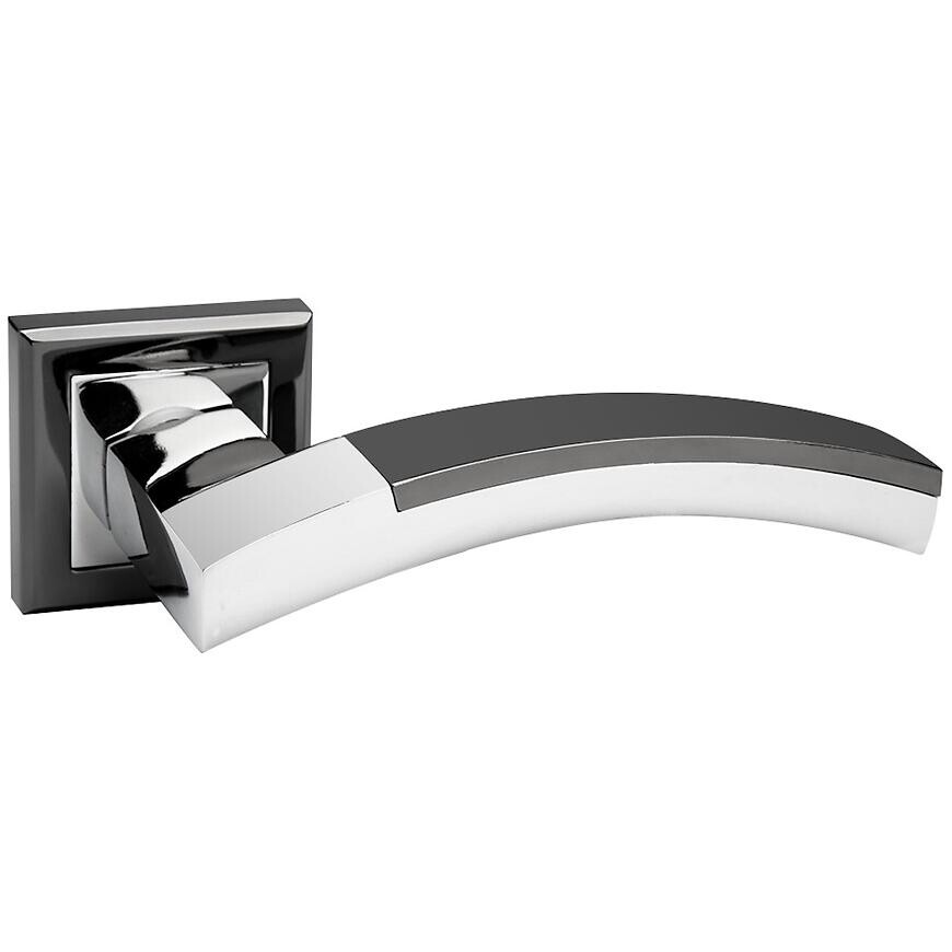 Dverová kľučka TIARA E8 nikel/čierna