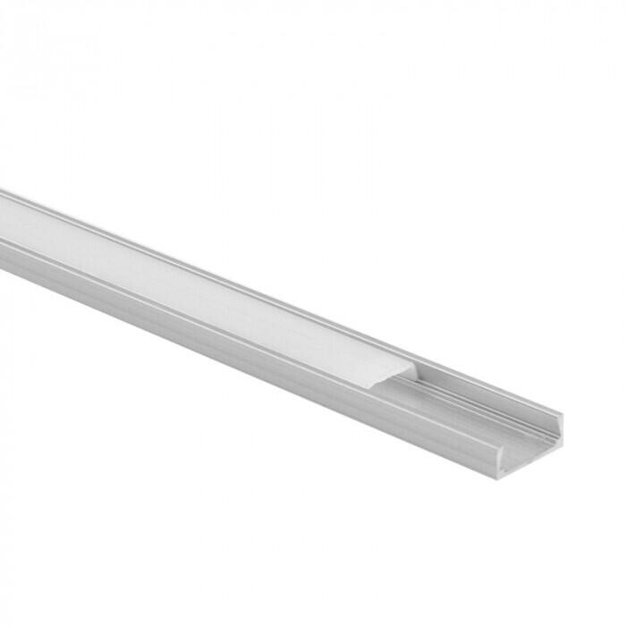 Profil N02 povrchová montáž eloxovaný 2m