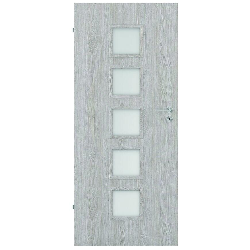 Dvere vnútorné Vedi 5*5 70Ľ dub  strieborný