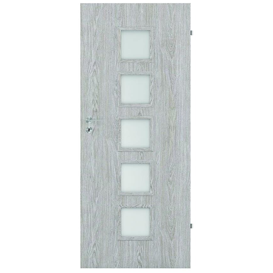 Dvere vnútorné Vedi 5*5 60P dub  strieborný