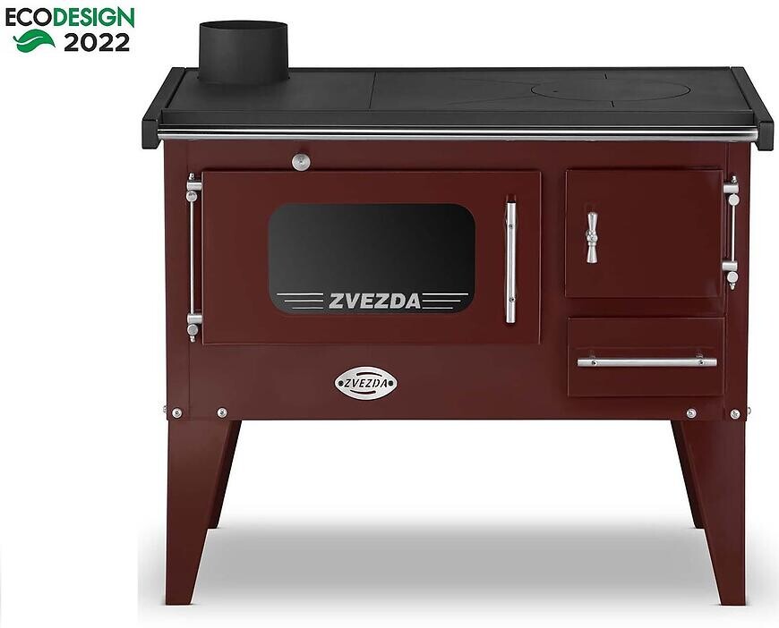 Sporák na tuhé palivo  NARODNA E 6kW hnedý ľavý Eco
