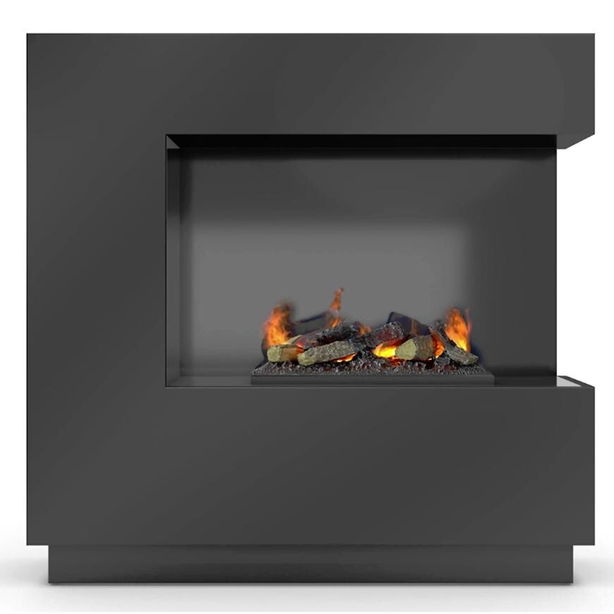 Elektrický krb Zen pravý 400/600 čierny lesk