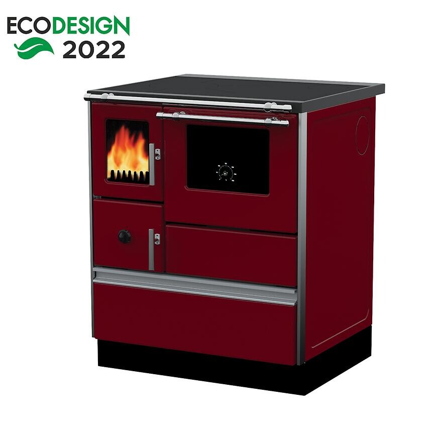 Sporák Dominant 70 červený 6 kW ľavý