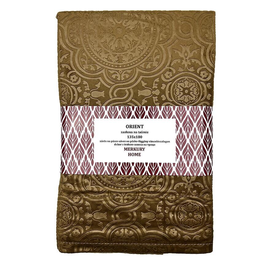 Záves Orient na páske 135x180 horčicová Merkury Home