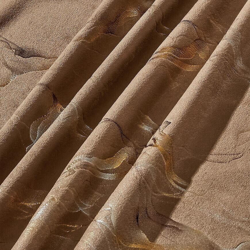 Závesový materiál GOLDY VET479/2/210GSM hnedý Tovar na mieru