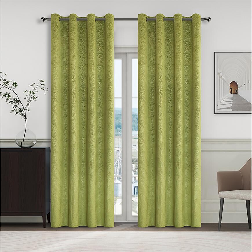 Závesový materiál YC11935/280G/08 zelená 280 cm Tovar na mieru