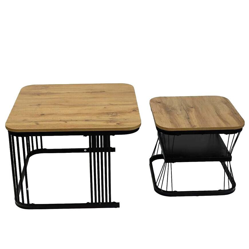 Zestaw Konferenčný Stolíków Pmc-2508 Prírodná/Čierna