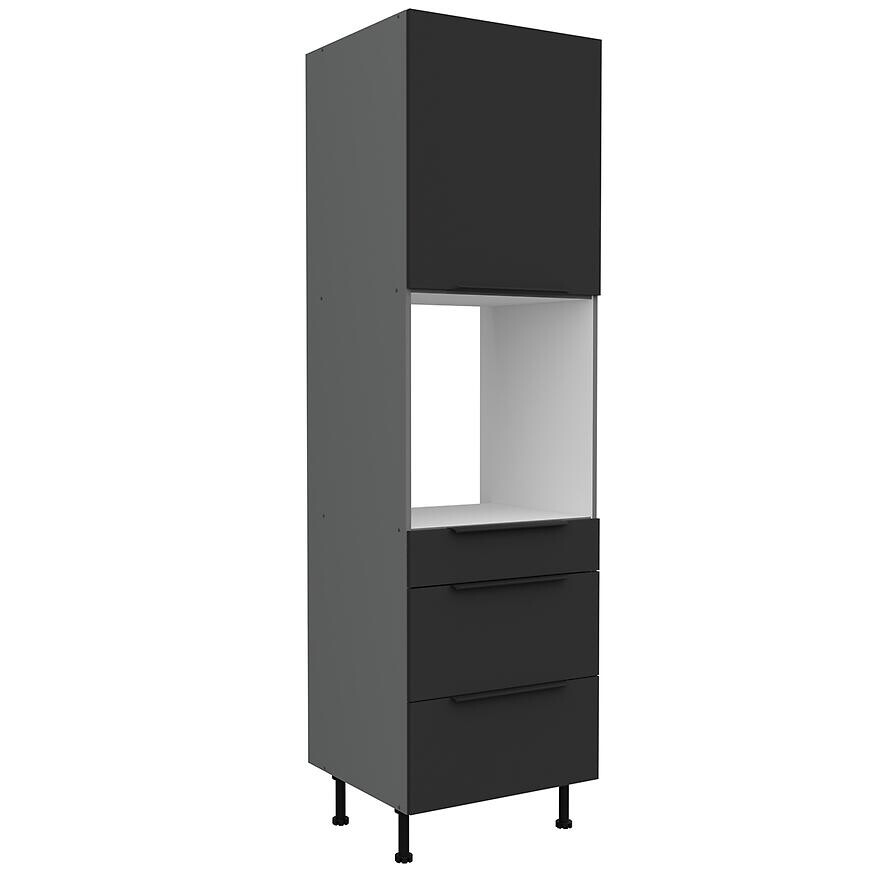 Kuchynská skrinka Aria-Bl/Ant Anti Fingerprint 60dps-215 1f 3s