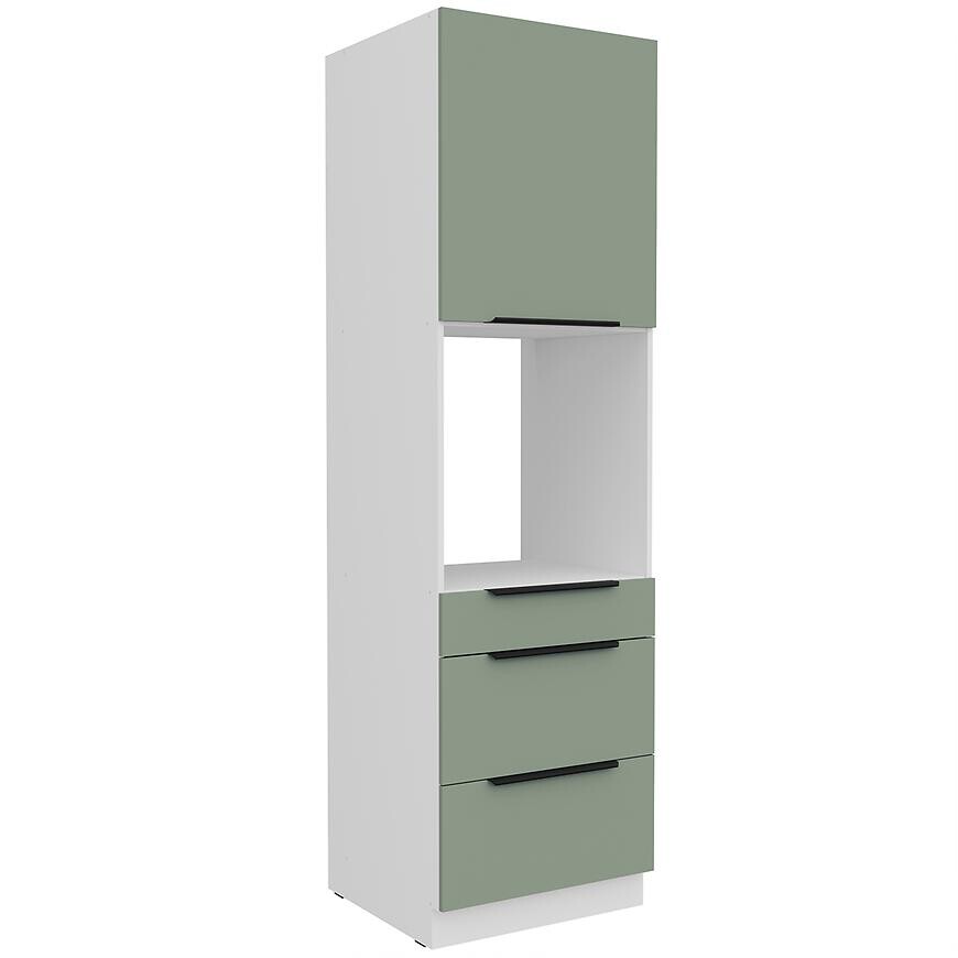 Kuchynská skrinka Aria-Sa/Wh Anti Fingerprint 60dps-210 1f 3s