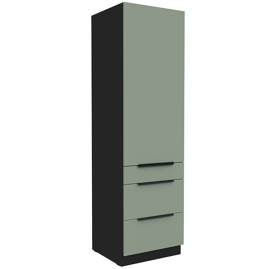 Kuchynská skrinka Aria-Sa/Bl Anti Fingerprint 60dks-210 1f 3s