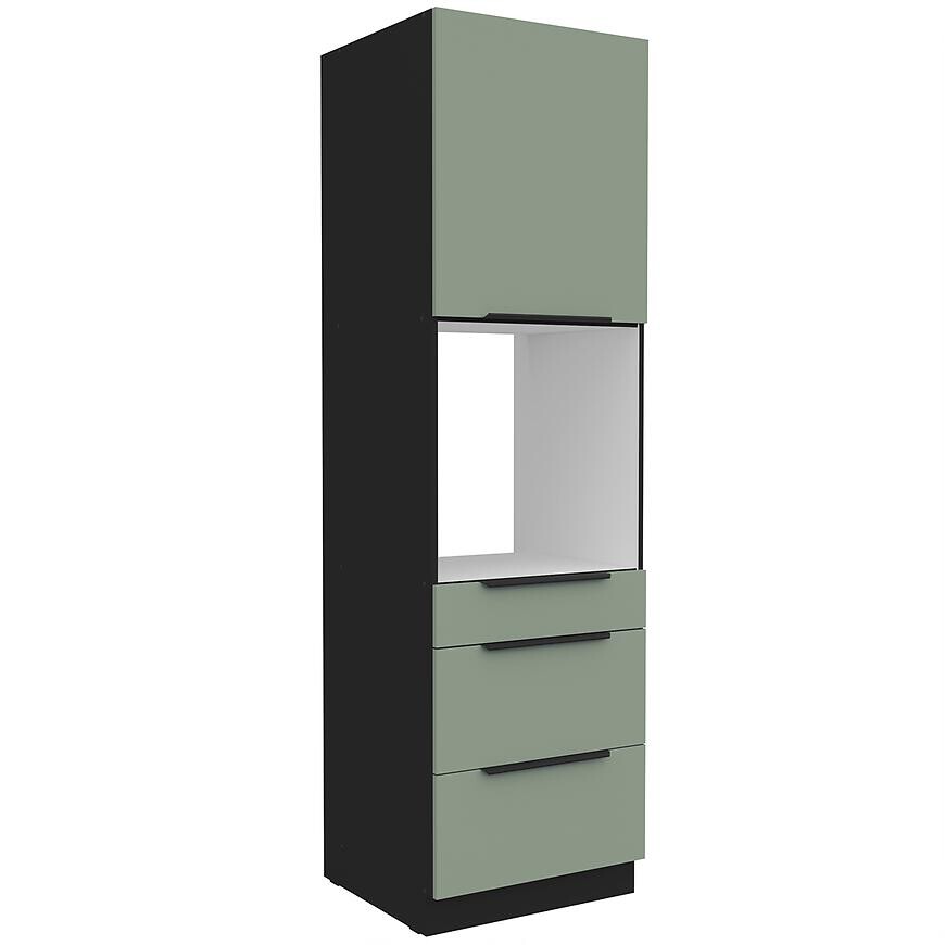 Kuchynská skrinka Aria-Sa/Bl Anti Fingerprint 60dps-210 1f 3s