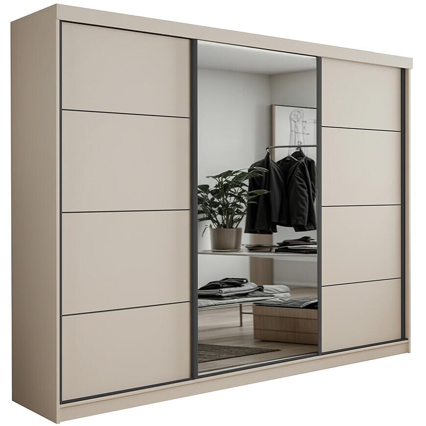 Skriňa Palermo 250 kašmír/zrkadlo