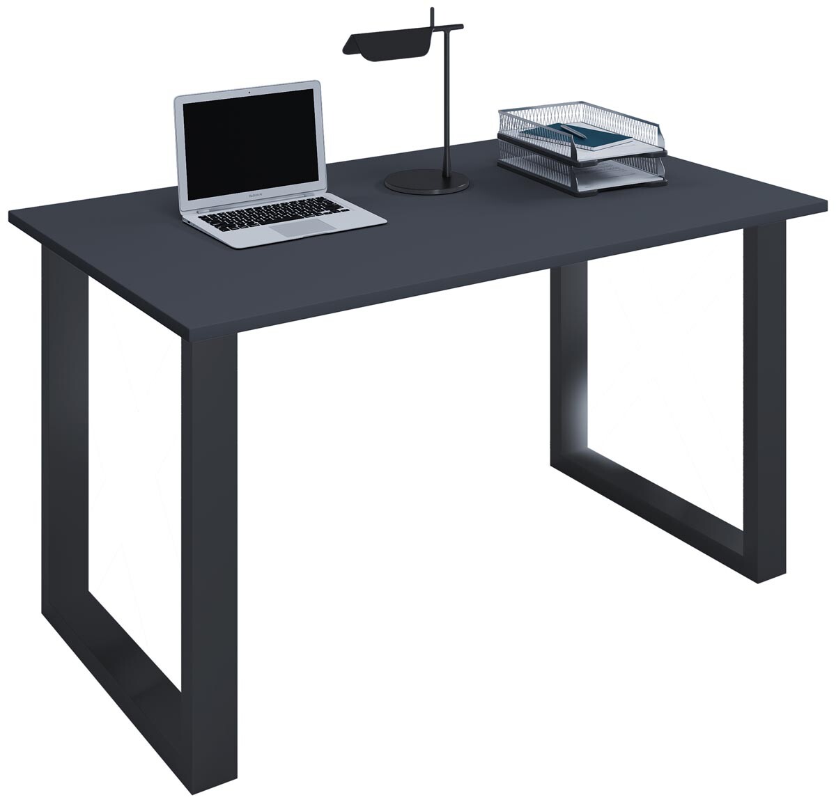 Stôl Lona 110x80 U-nohy, antracit