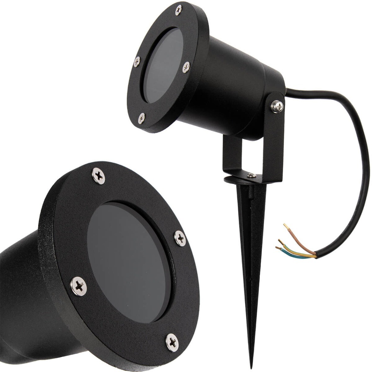 Záhradná lampa LED REFLECTOR s 30 cm káblom MasterLED