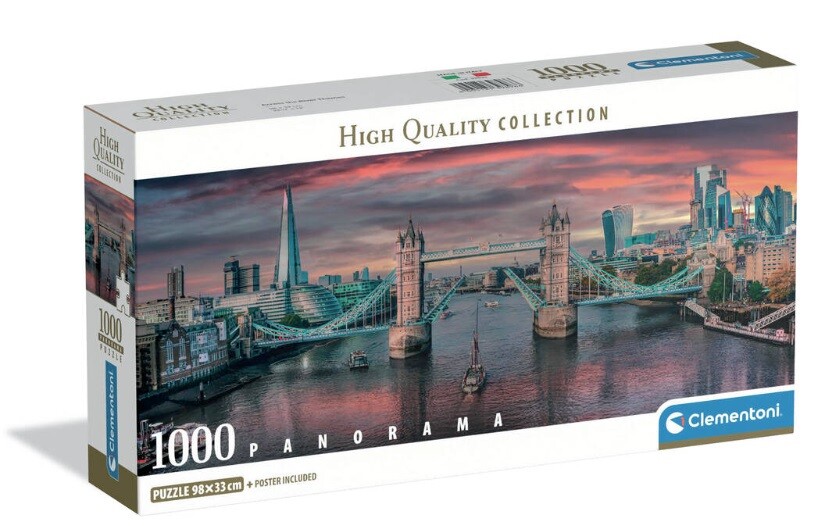 Clementoni Puzzle 1000 Panorama Cez rieku Temžu
